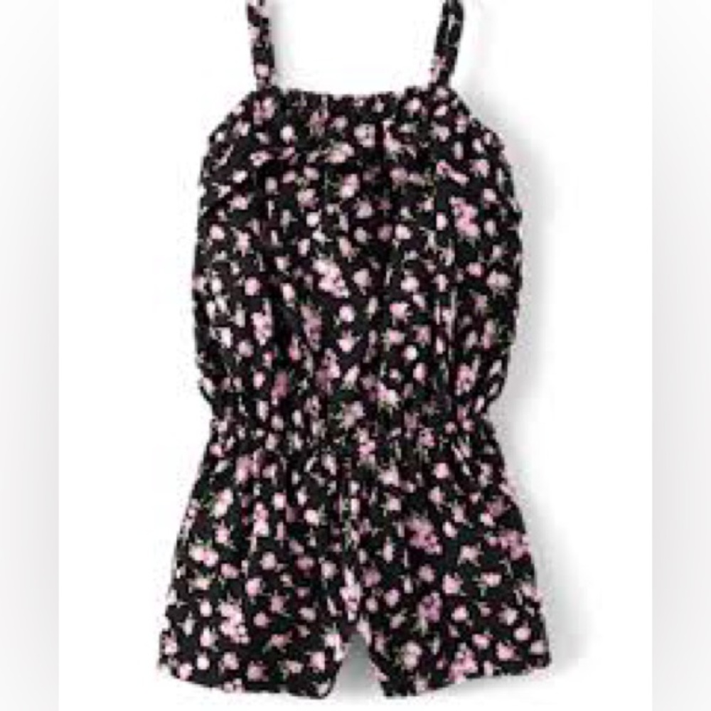 Floral Print Kids Romper